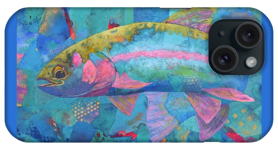 Fish iPhone Case featuring the painting River Bow by Nancy Jolley