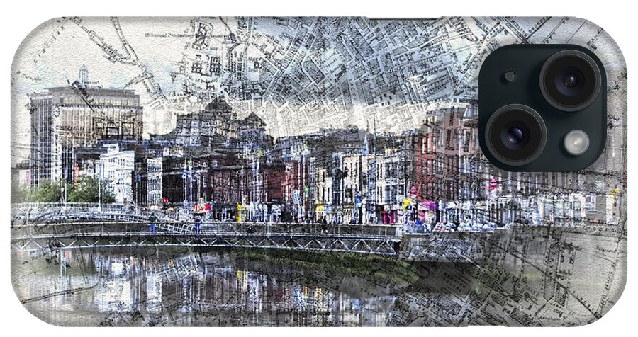 Sharon Popek iPhone Case featuring the photograph River Liffey Dublin by Sharon Popek