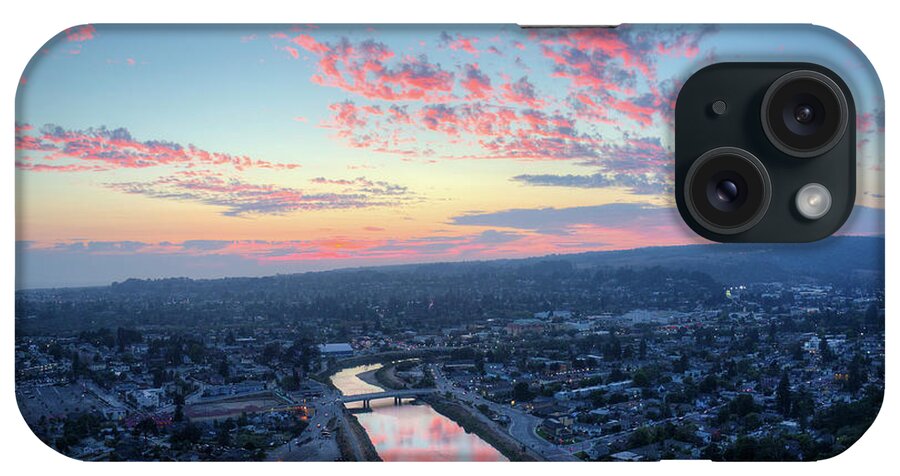 Above iPhone Case featuring the photograph River Reflection by David Levy