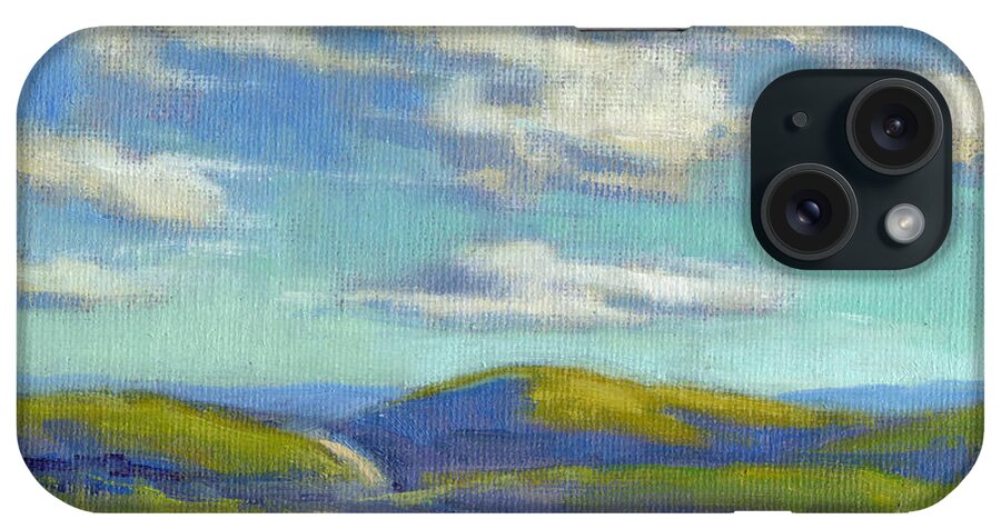 Landscape iPhone Case featuring the painting Road to the Sky by Konnie Kim