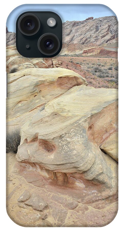 San Rafael Swell iPhone Case featuring the photograph Roadside Sandstone along I-70 near San Rafael Swell by Ray Mathis