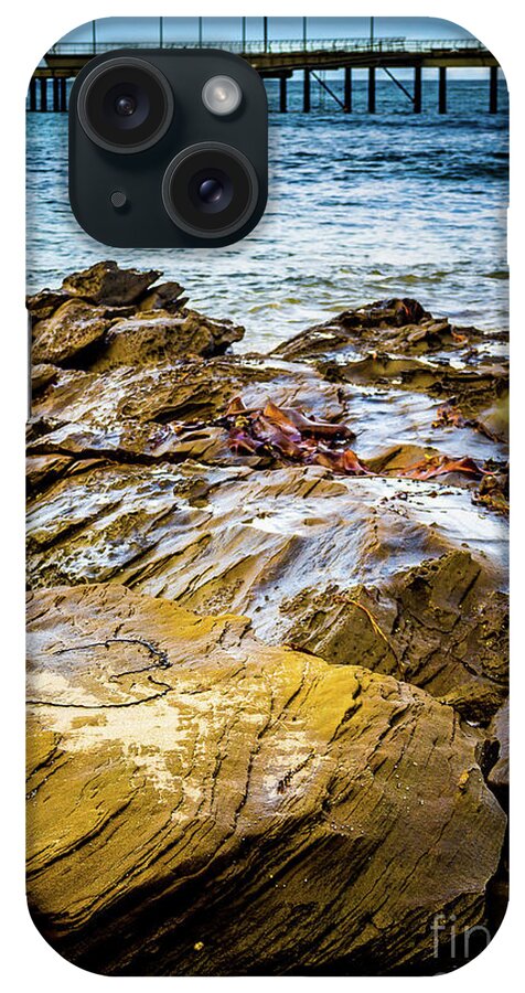 Rocks iPhone Case featuring the photograph Rock Pier by Perry Webster