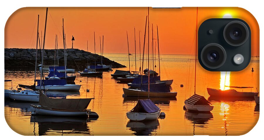 Rockport iPhone Case featuring the photograph Rockport MA boats Rockport Harbor by Toby McGuire