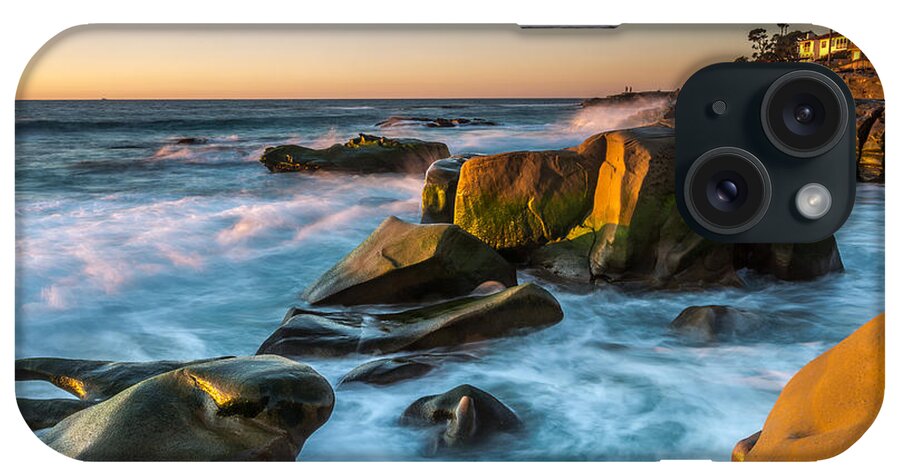 Beach iPhone Case featuring the photograph Rocky Coast La Jolla by Peter Tellone