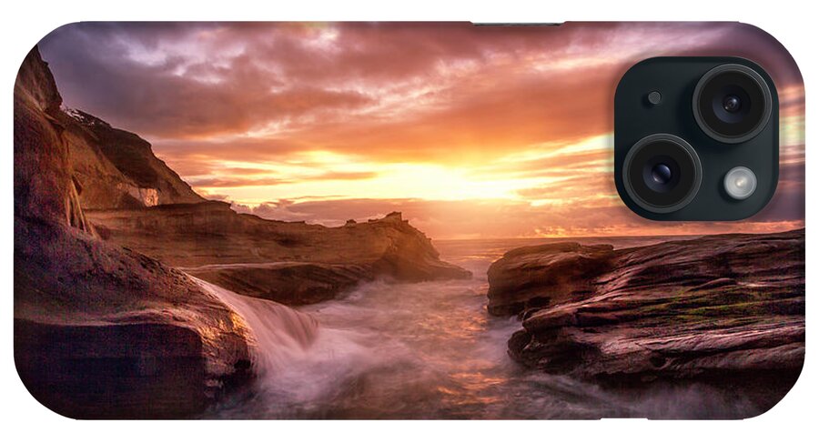 Oregon iPhone Case featuring the photograph Rocky Oregon Coast 2 by Timothy Hacker