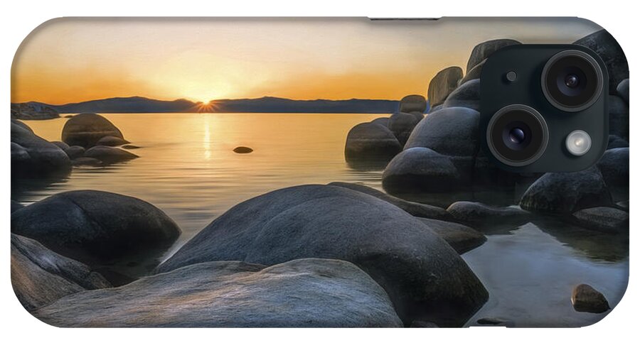 Landscape iPhone Case featuring the photograph Rocky Shore by Maria Coulson