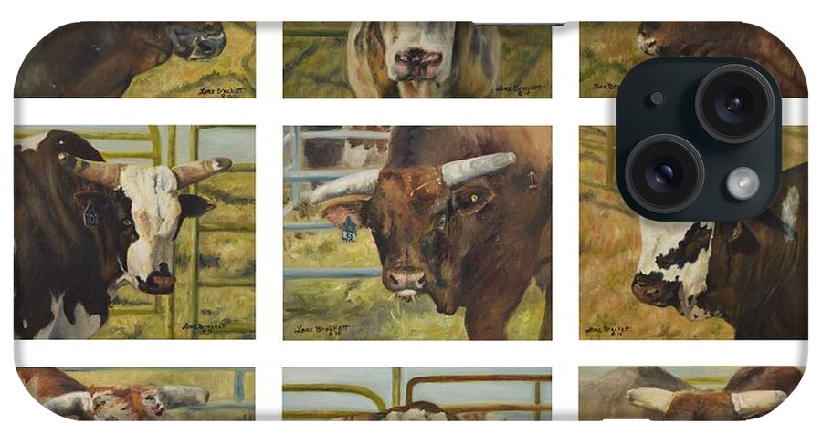 Stock iPhone Case featuring the painting Rodeo Royalty by Lori Brackett