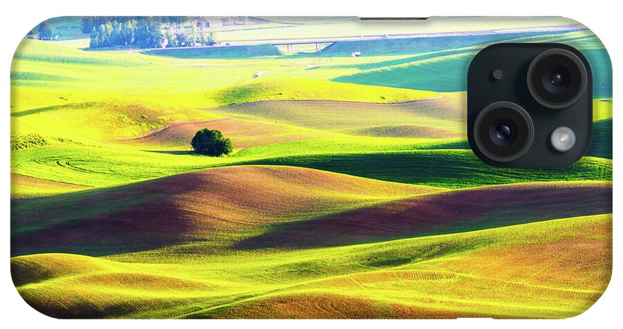 Landscape iPhone Case featuring the photograph Rolling wheat field - Palouse by Hisao Mogi