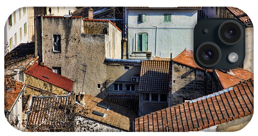 Tile iPhone Case featuring the photograph Rooftops Avignon by Hugh Smith