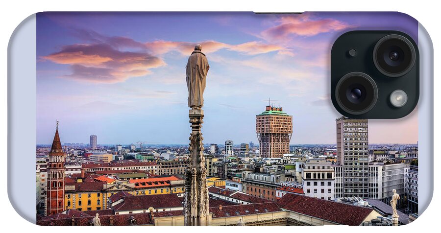 Milan iPhone Case featuring the photograph Rooftops of Milan From The Duomo by Carol Japp
