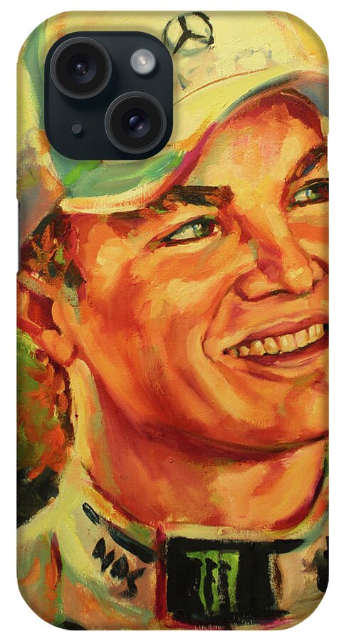 Roseberg iPhone Case featuring the painting Rosberg by Tachi Pintor