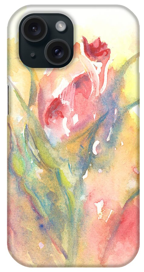 Roses iPhone Case featuring the painting Rose Garden One by Elizabeth Lock