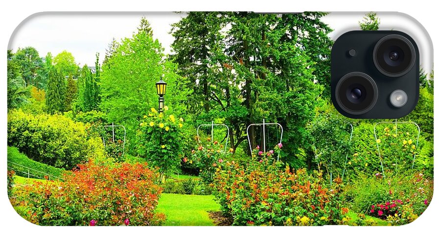 Rose Garden iPhone Case featuring the photograph Rose garden, Portland Oregon by Merle Grenz