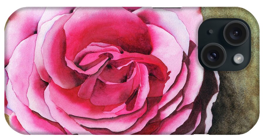 Rose iPhone Case featuring the painting Rose by Ken Powers