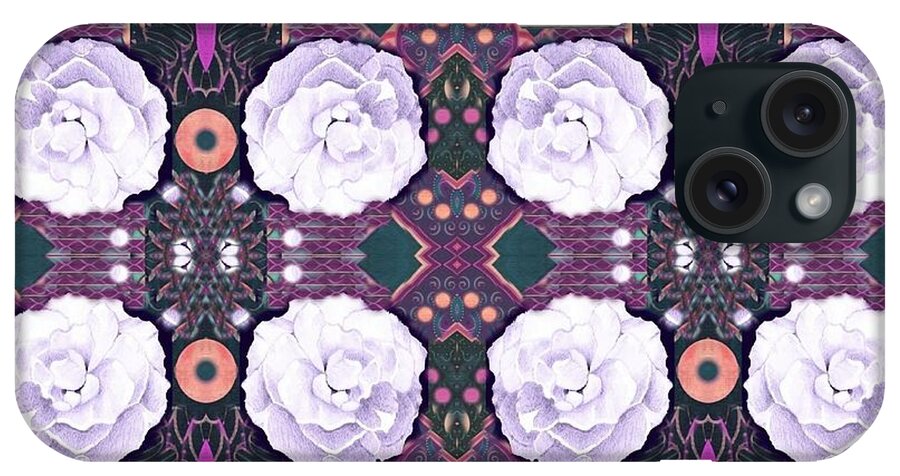 Roses iPhone Case featuring the digital art Roses In Purple And Lavender by Helena Tiainen