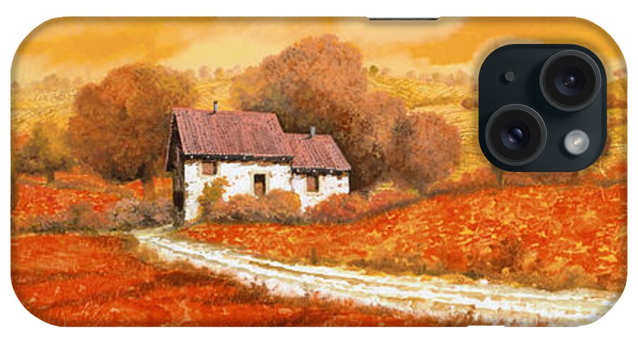 Tuscany iPhone Case featuring the painting I papaveri rossi by Guido Borelli