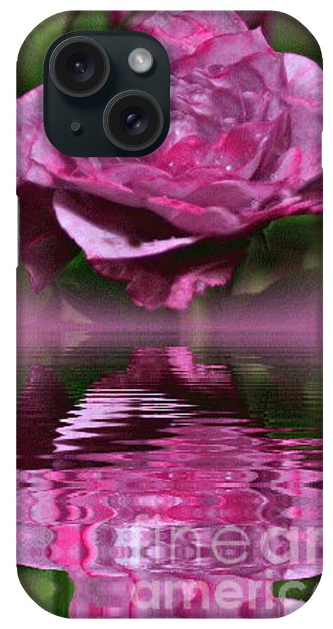 Rose iPhone Case featuring the photograph Rosy Reflection by Barbara S Nickerson