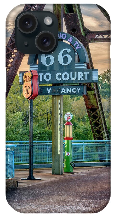 Route 66 iPhone Case featuring the photograph Route 66 Chain of Rocks Bridge St Louis 7R2_DSC2299_10012017 by Greg Kluempers