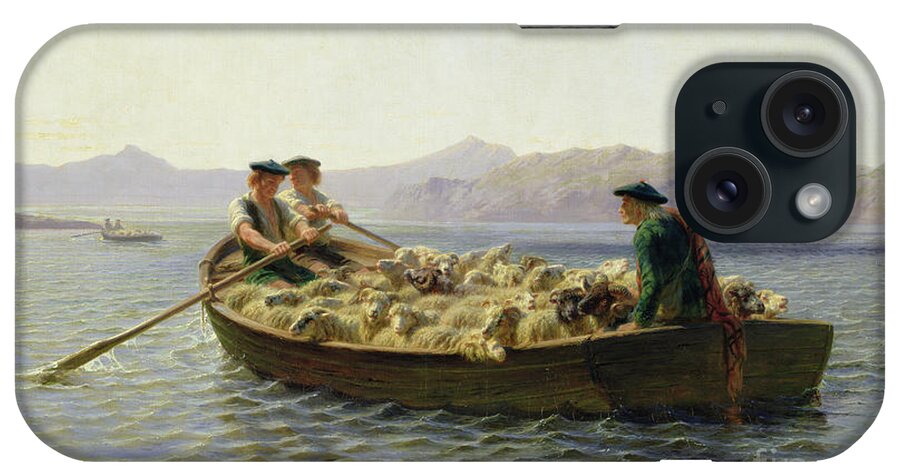 Rowing-boat iPhone Case featuring the painting Rowing Boat by Rosa Bonheur
