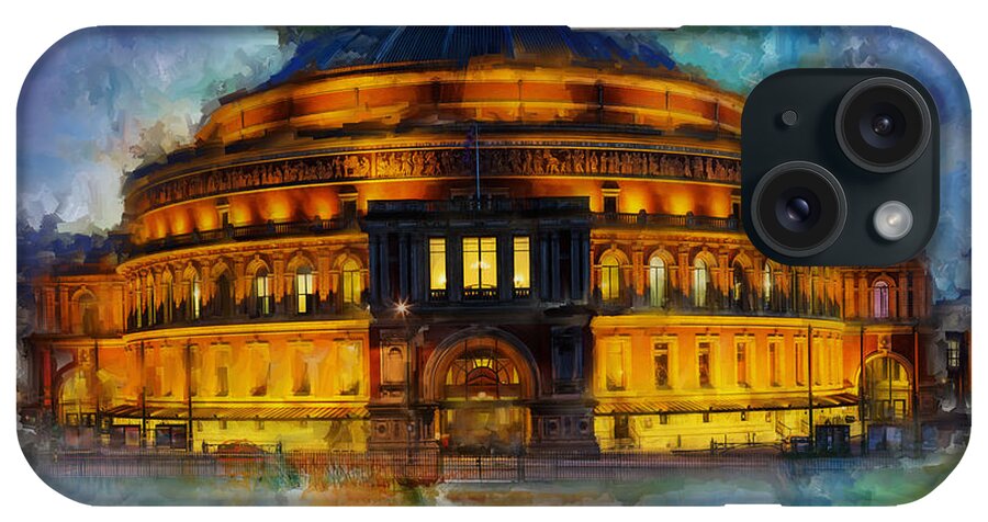 Royal Albert Hall iPhone Case featuring the painting Royal Albert Hall by Gull G