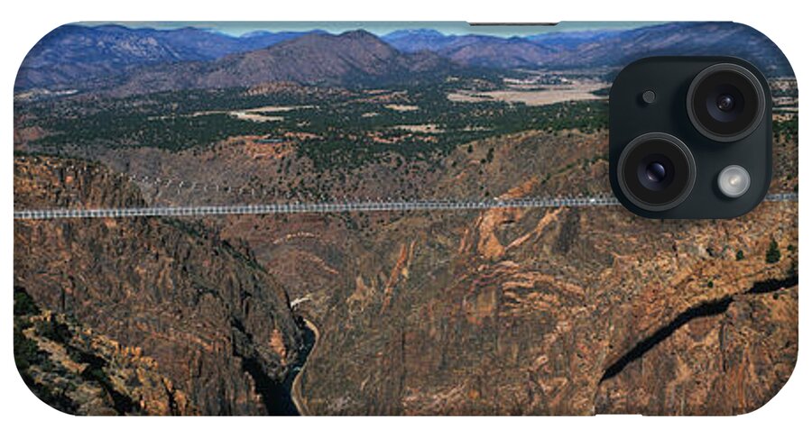 Photography iPhone Case featuring the photograph Royal Gorge Bridge Arkansas River Co by Panoramic Images