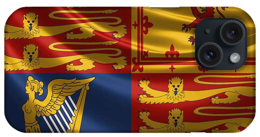 'royal Collection' By Serge Averbukh iPhone Case featuring the digital art Royal Standard of the United Kingdom by Serge Averbukh