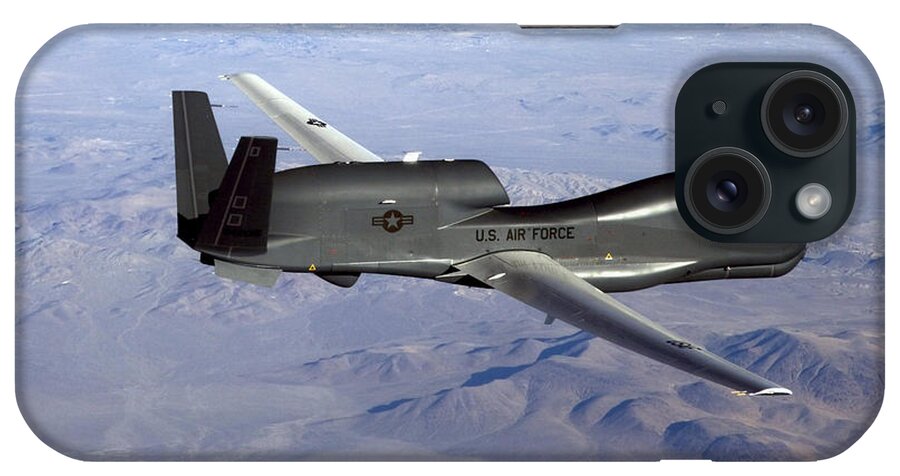 Aviation iPhone Case featuring the photograph Rq-4 Global Hawk by Photo Researchers