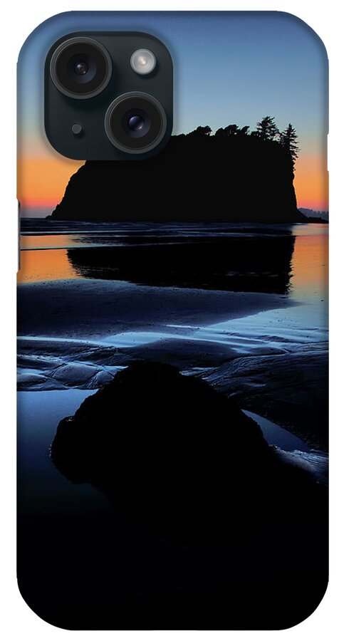 Ruby Beach iPhone Case featuring the photograph Ruby Beach Sunset Afterglow by JR Hudson