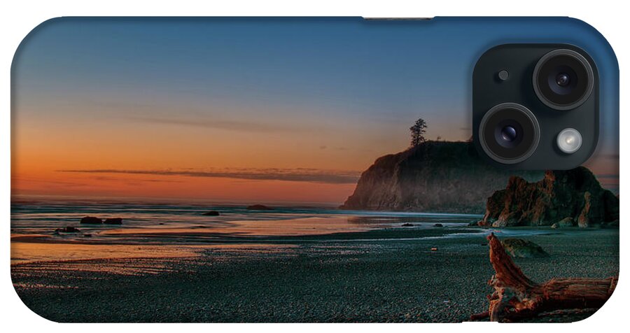 Rock iPhone Case featuring the photograph Ruby Beach Sunset by Mary Jo Allen