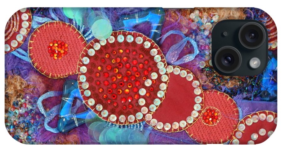  iPhone Case featuring the mixed media Ruby Slippers 1 by Judy Henninger