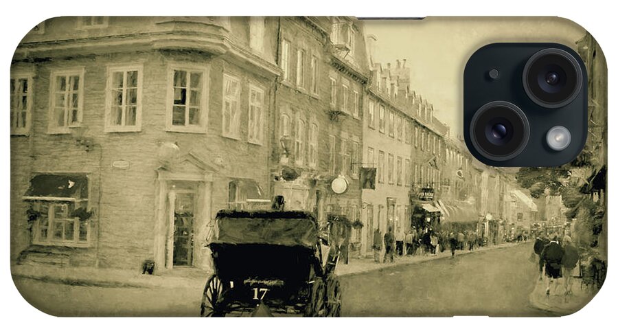 Old Quebec iPhone Case featuring the photograph Rue Saint Louis - Quebec City by Maria Angelica Maira