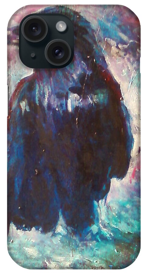Acrylic iPhone Case featuring the painting Rugaroo Standing Proud by Tamara Kulish