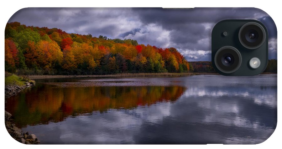Michigan iPhone Case featuring the photograph Rugg Pond Fall Color by Dean Ginther