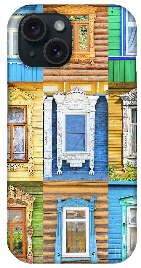Windows iPhone Case featuring the photograph Russian windows by Delphimages Photo Creations