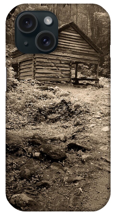 Rustic iPhone Case featuring the photograph Rustic Cabin by Larry Bohlin