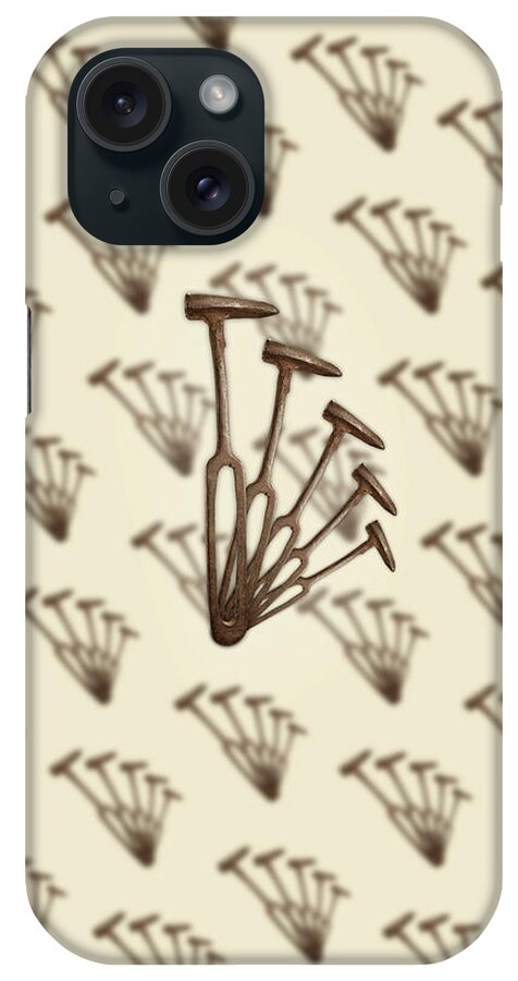 Antique iPhone Case featuring the photograph Rustic Hammer Pattern by YoPedro