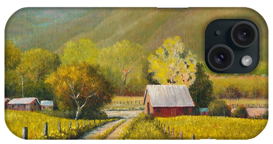 Rustic iPhone Case featuring the painting Rustic Road by Douglas Castleman