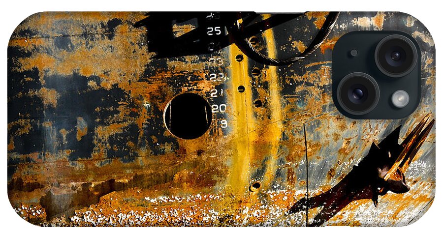 Ship iPhone Case featuring the photograph Rusting Ship Hull by Neil Pankler
