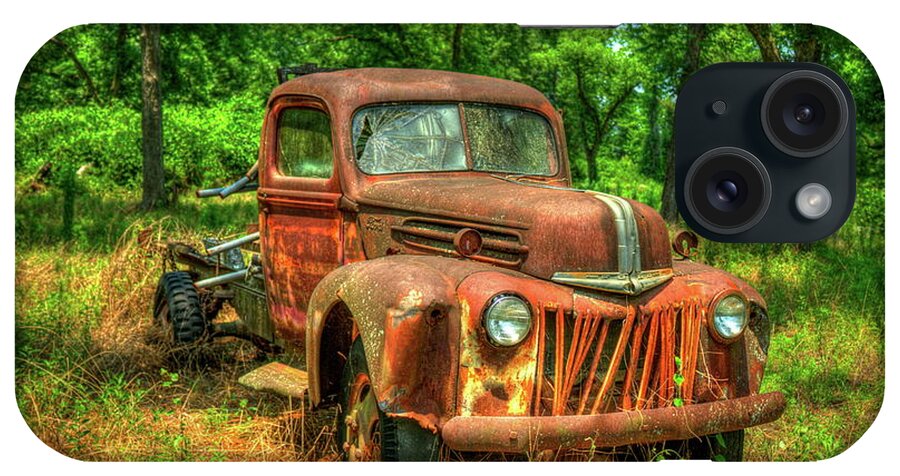 Reid Callaway Rusty Gold iPhone Case featuring the photograph Rusty Gold 1947 Ford Stakebed Truck Art by Reid Callaway