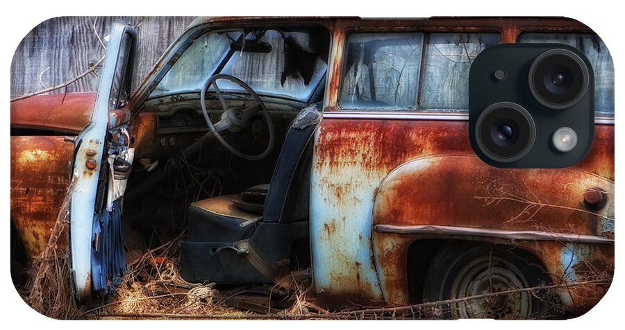 Rusty Station Wagon iPhone Case featuring the photograph Rusty Station Wagon by Ken Barrett