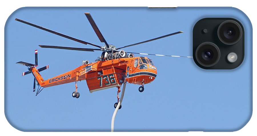Lafd iPhone Case featuring the photograph S-64E Elvis by Shoal Hollingsworth
