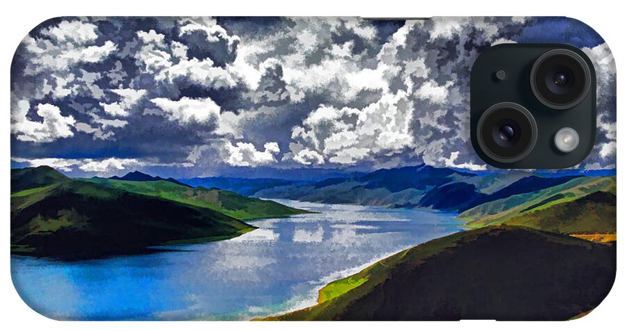China iPhone Case featuring the photograph Sacred Tibetan Lake by Dennis Cox