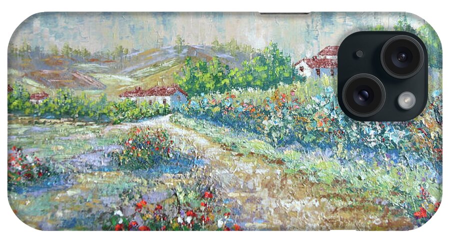 Provence iPhone Case featuring the painting Saignon by Frederic Payet