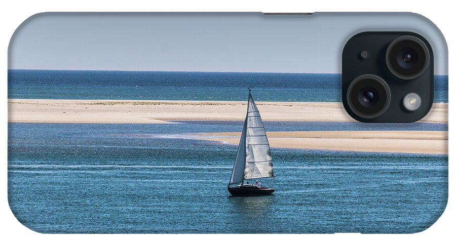 Bar iPhone Case featuring the photograph Sailboat in Chatham Harbor by Thomas Marchessault