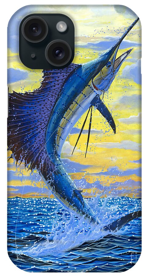 Sailfish iPhone Case featuring the painting Sailfish Point OFF00158 by Carey Chen