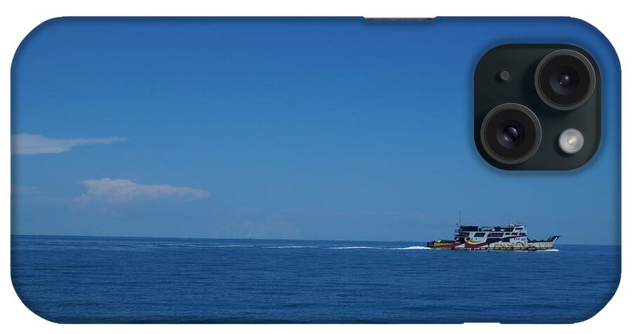 Sea iPhone Case featuring the photograph Sailing Away by Faashie Sha