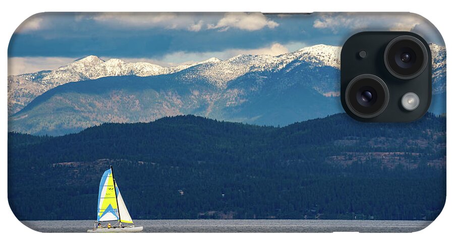 Sail iPhone Case featuring the photograph Sailing Flathead Lake by David Hart