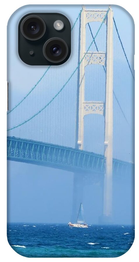 Michigan iPhone Case featuring the photograph Sailing in the Fog by Keith Stokes