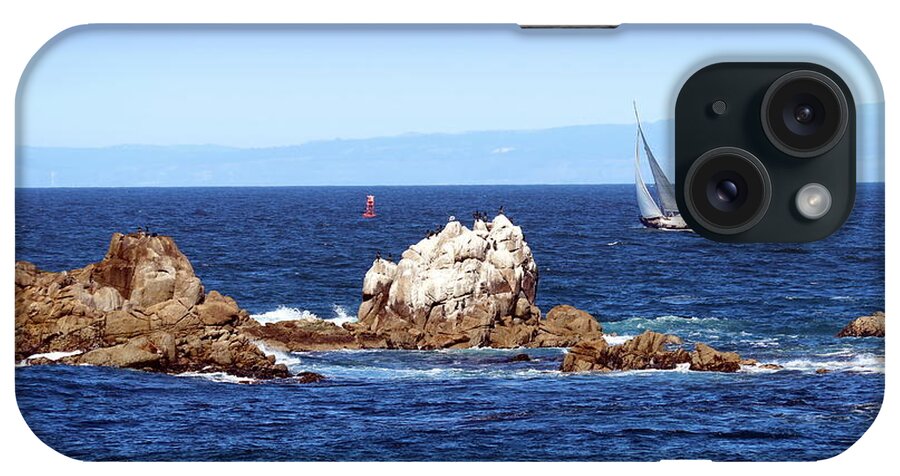 Monterey iPhone Case featuring the photograph Sailing Monterey Bay by Joyce Dickens