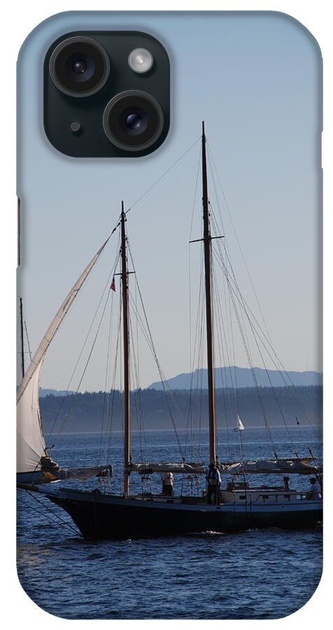 Sail iPhone Case featuring the photograph Sailing on Puget Sound II by Carol Eliassen